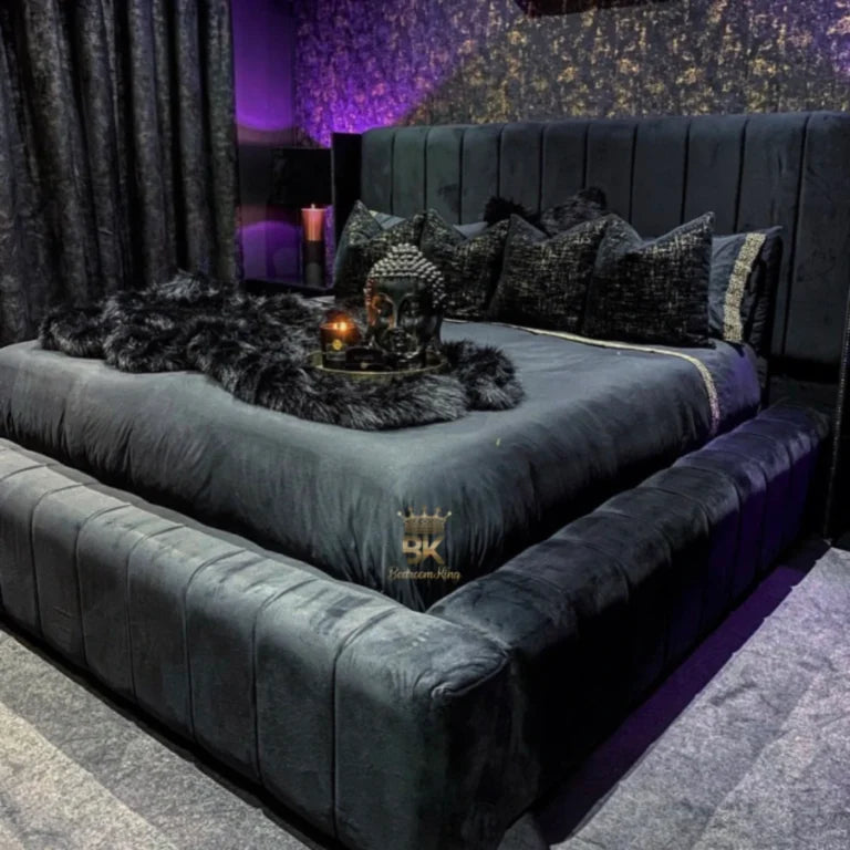 Missouri Low Platform Black Bed Frame
