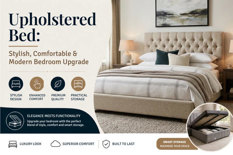 Upholstered Bed: The Stylish Bedroom Upgrade That Also Improves Comfort