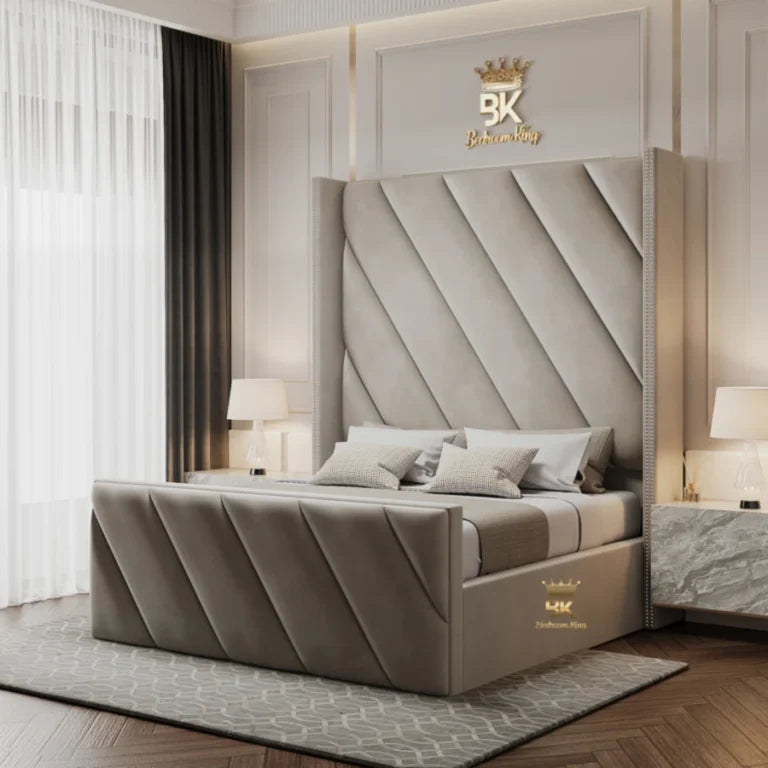Hawaii Wingback Ottoman Storage Bed Base