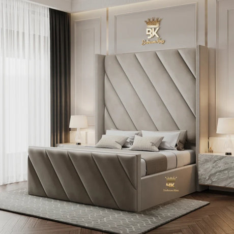 Hawaii Wingback Ottoman Storage Bed Base