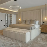 Alma Wingback Bed Frame With High Sides