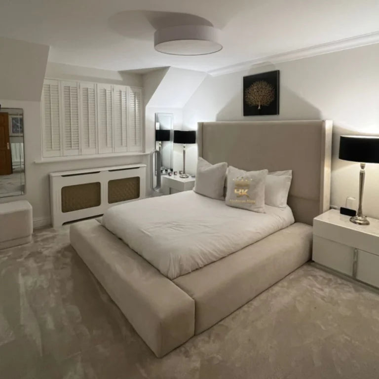 North Dakota Low Ottoman Storage Bed Frame