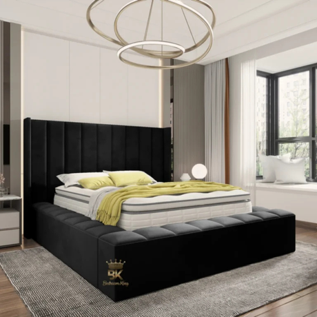 Colorado ambassador bed frame with wingback headboard