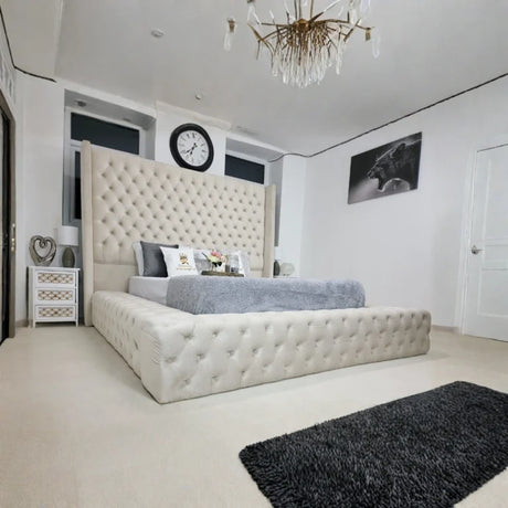 Alabama luxury bed with elegant ambassador style headboard