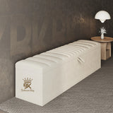 Camden storage ottoman upholstered bench with hidden storage in modern design